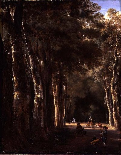 The Avenue (olaj, vászon) alkotó: Jan Hackaert