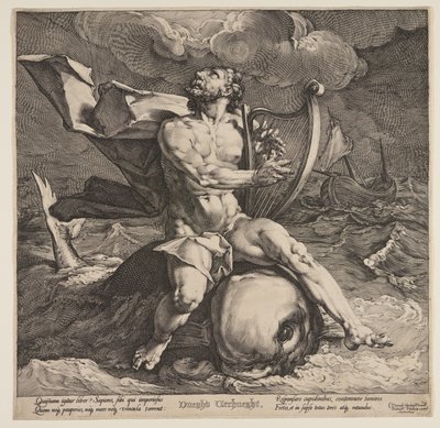 Arion egy delfinen alkotó: Jan Harmensz. Muller