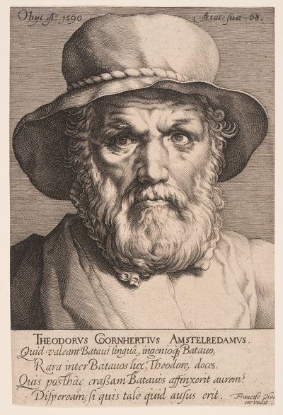 Dirck Volkertsz. Coornhert alkotó: Jan Harmensz. Muller