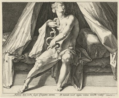 Kleopátra halála alkotó: Jan Harmensz. Muller