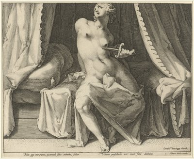 Lucretia halála alkotó: Jan Harmensz. Muller