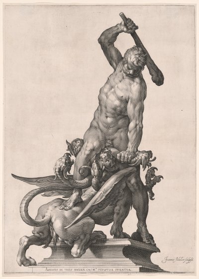 Herkules megöli a hidrát alkotó: Jan Harmensz. Muller