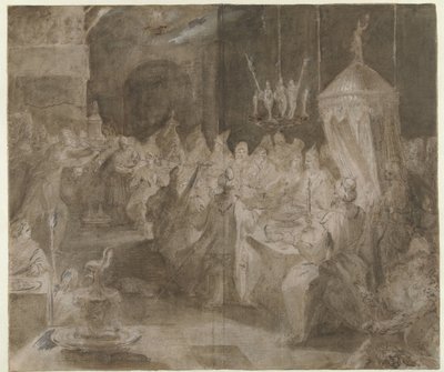 Belsazár lakomája alkotó: Jan Harmensz. Muller