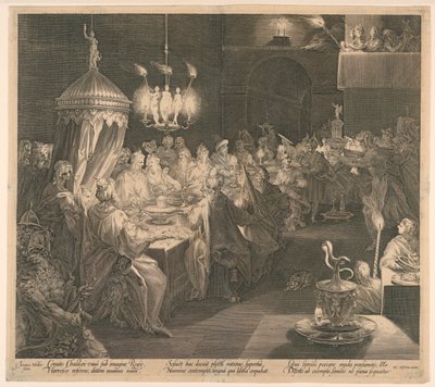 Belsazár lakomája alkotó: Jan Harmensz Muller