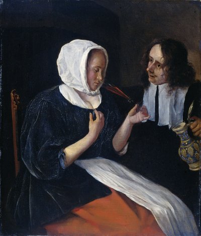 Egy ivó pár alkotó: Jan Havicksz. Steen