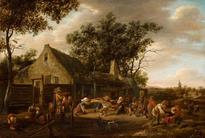 Parasztok táncolnak egy fogadóban, 1646-8 alkotó: Jan Havicksz. Steen