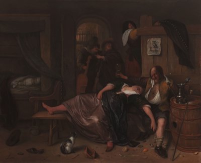 A részeg pár A részeg házaspár alkotó: Jan Havicksz. Steen