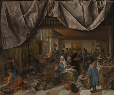 Az ember élete c. 1665 alkotó: Jan Havicksz. Steen