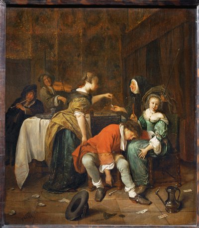 Gonosz társaság ... alkotó: Jan Havicksz. Steen