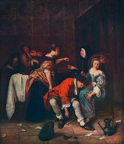 Rossz társaság, c1665 alkotó: Jan Havickszoon Steen