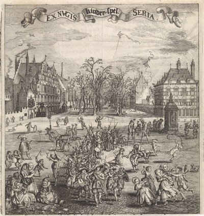 Gyermekjátékok Hágában Gyermekjáték (cím a tárgyon) alkotó: Jan Hendriksz. Verstraelen