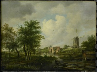 Amszterdam romos sánca a Weteringpoorttal, a Buitensingel felett alkotó: Jan Hulswit