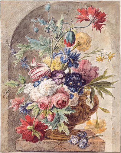Virágcsendélet, 1734 körül alkotó: Jan Huysum van