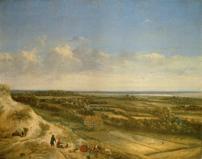 Dűne táj, feltehetően Santpoort közelében, 1675 körül (olaj, vászon) alkotó: Jan II Vermeer van Haarlem