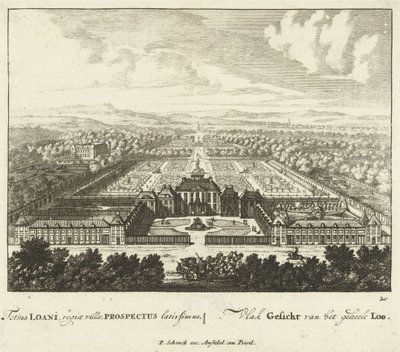 Kilátás a Het Loo palotára, 1694-97 alkotó: Jan I van Call
