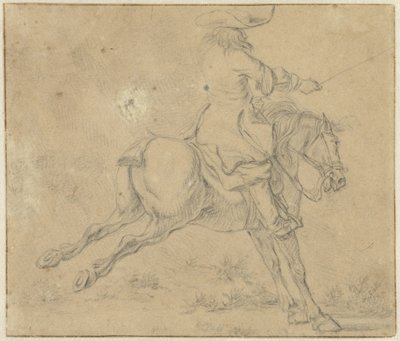Lovas hátas lovon alkotó: Jan Jacobsz van der Stoffe