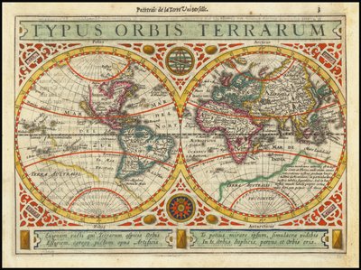 1628 Typus Orbis Terrarum alkotó: Jan Janssonius