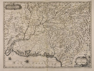 Leírás du Guienne alkotó: Jan Janssonius
