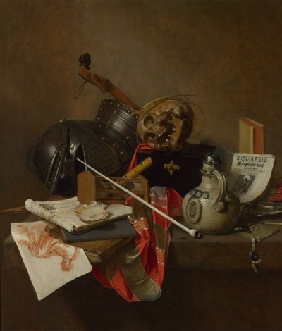 Vanitas csendélet, 1648 alkotó: Jan Jansz. Treck