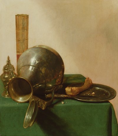Csendélet felborult kancsóval, 1632-37 körül alkotó: Jan Jansz. den Uyl