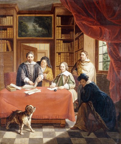 Esküvői szerződések készítése, alkotó: Jan Josef the Younger Horemans