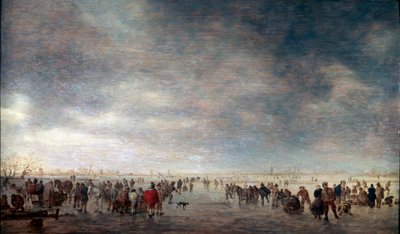 Jégkorcsolyázók, 1641. alkotó: Jan Josephsz van Goyen