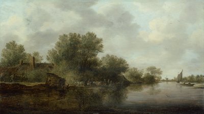 Táj (olaj a panelen) alkotó: Jan Josephsz van Goyen