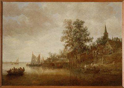 River landscape (festmény vászonra) alkotó: Jan Josephsz van Goyen