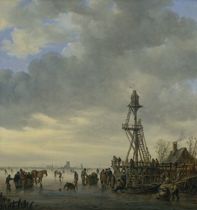 The Landing Stage (olaj, vászon) alkotó: Jan Josephsz van Goyen