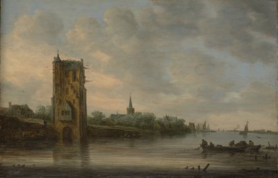 A Pelkus-kapu Utrecht mellett, 1646. alkotó: Jan Josephsz van Goyen