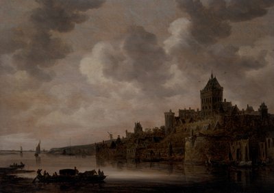 A nijmegeni Valkhof, 1640-es évek (olaj, panel) alkotó: Jan Josephsz van Goyen