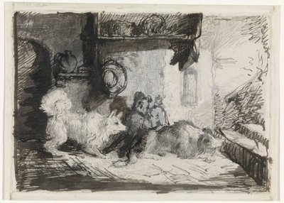 Két kutya alkotó: Jan Karel Jacob de Jonge