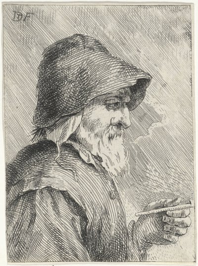 Öreg férfi szakállal és pipával a kezében alkotó: Jan Lauwryn Krafft (I) (attributed to)
