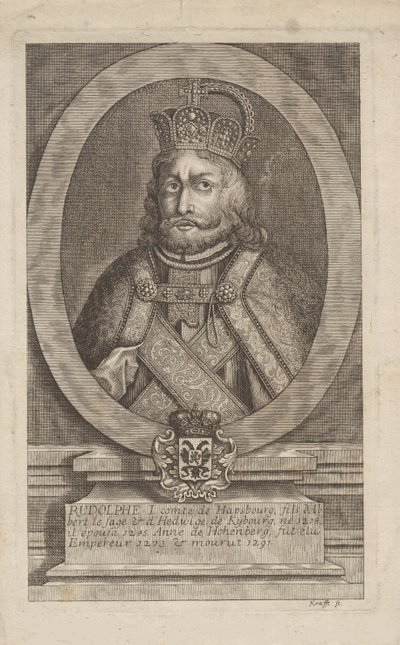 Habsburg I. Rudolf 1218-1291, a rómaiak királya. alkotó: Jan Lauwryn Krafft
