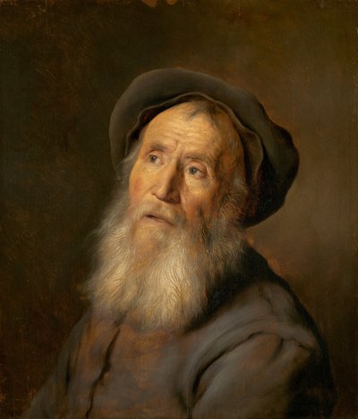 Szakállas férfi svájcisapkóval, c. 1630. alkotó: Jan Lievens