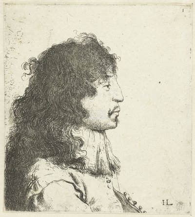Egy fiatal férfi mellszobra Különböző tronikens geet, J. L. (sorozat címe) alkotó: Jan Lievens