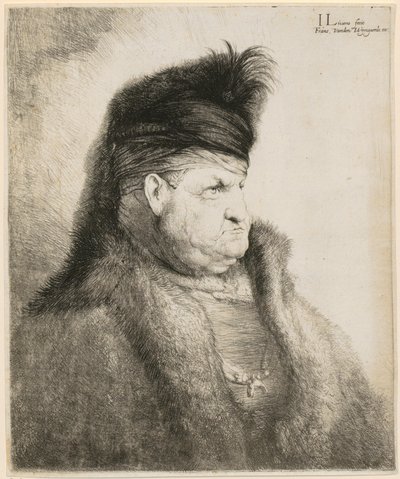 Egy keleti férfi mellképe alkotó: Jan Lievens