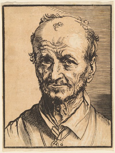 Kopaszodó férfi mellszobra alkotó: Jan Lievens