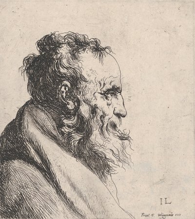 Egy öregember mellszobra, 1620-74. alkotó: Jan Lievens