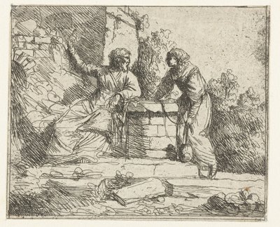 Krisztus és a szamaritánus asszony alkotó: Jan Lievens