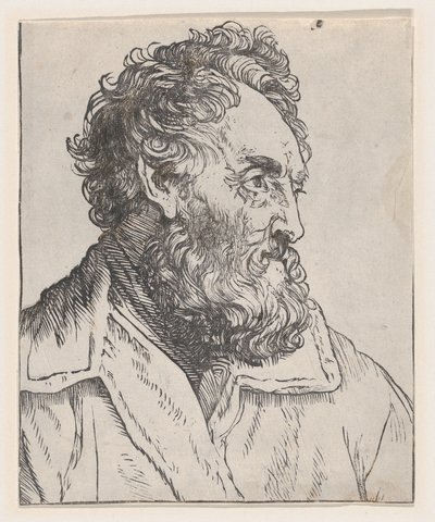 Egy ember feje, 17. század. alkotó: Jan Lievens