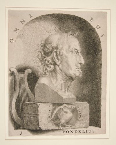 Joost van den Vondel (1587-1679) portréja alkotó: Jan Lutma The Younger