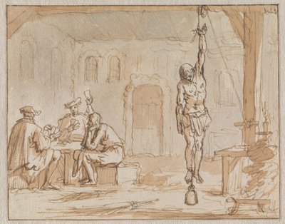 Geleyn cipészt 1572-ben Bredában megkínozzák alkotó: Jan Luyken