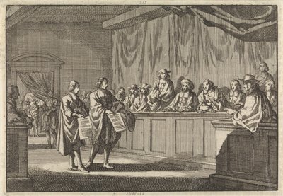 Gilly és Courdil református lelkészek a sorges-i zsinaton felolvastak egy nyilatkozatot, miszerint áttérnek a katolikus egyházba, 1683. június 3-án. alkotó: Jan Luyken
