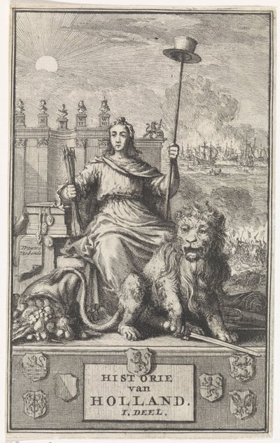 holland szűz Címlap ehhez: F. de la Neuville, History of Holland vol. Én, 1704 alkotó: Jan Luyken