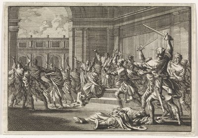Zendülés és harc a jeruzsálemi templomban alkotó: Jan Luyken