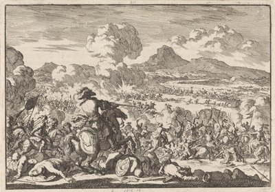 Eugénius fejedelem győzelme a törökök felett a Tisza mellett, 1697 alkotó: Jan Luyken