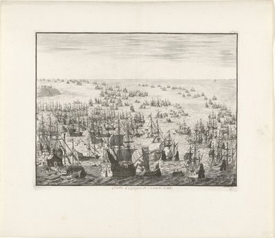 A Spanyol Armada elsüllyedése 1588-ban, kb. 1680 alkotó: Jan Luyken