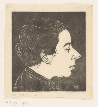Anne Zernike portréja alkotó: Jan Mankes