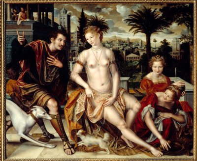 Dávid és Bethsabee. (Dávid és Batsaba alkotó: Jan Massys or Metsys